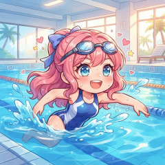 泳いで痩せたい！