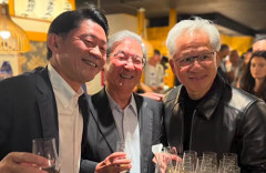 NVIDIAのファンCEO、神田の激安居酒屋で取引先と懇談！新メニュー「革ジャンコース」登場ｗｗｗｗ