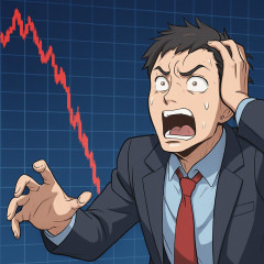 日経平均株価大暴落ｷﾀ━━━━━━(ﾟ∀ﾟ)━━━━━━!!!!一時2700円超安   |  オルカン最強伝説が改めて証明されたな