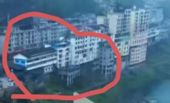 【速報】中国・重慶で山体崩落か　複数の民家が被害、埋没者情報も
