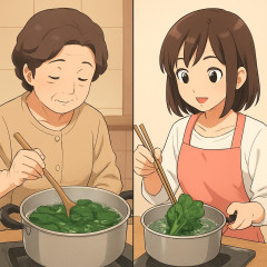 昭和「ほうれん草はクタクタになるまで茹でていた」令和「ほうれん草はさっとお湯に通すだけ」   |  SSランク：ほうれん草、タケノコ、