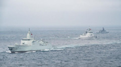 中国海軍とロシア海軍の共同演習「海上連合-2026」…合同作戦能力を向上！