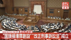 【悲報】国旗損壊罪、成立。日本はもう北朝鮮になりました