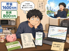 貯金1600万、投資800万の底辺だけど