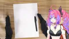 【ホロライブ】ヴィヴィ画伯のリアルタイムぺこちゃんドローイング