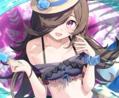 【ウマ娘】100日目の水着ライスちゃんは可愛いですね。