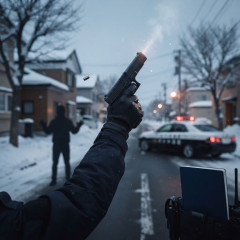 刃物を向けたまま接近する女に警察官が上空へ拳銃を発砲 銃刀法違反の疑いで自称無職の女（42）を逮捕 弾丸は捜索中 北海道恵庭市