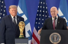トランプ大統領「アメリカ単独でW杯開催したい」FIFA会長「中国と共同開催やりましょう(笑)」