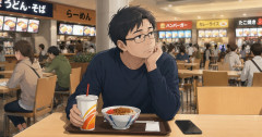【悲報】女さん「フードコートで家族と食事してたら知らんキモオジが座ってきたw」