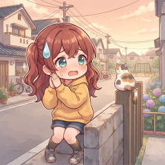 【朗報】脱走したクソ猫、家の近くにいた