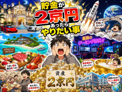 貯金が2京円あったらやりたい事