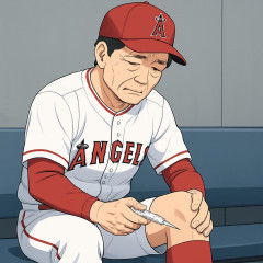 大谷翔平、左膝に「潤滑剤」を注射していた もうお爺ちゃんやん…