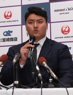 佐々木麟太郎、マーリンズへの入団を決断！　故郷・花巻で公式会見に臨み自らの口で進路表明