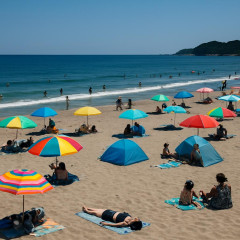 酷暑の夏 全国で海水浴場１割減…人手不足や物価高も追い打ち「運営もう無理」   #海水浴離れ