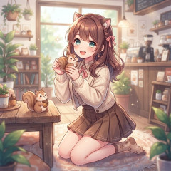 小動物みたいな女性