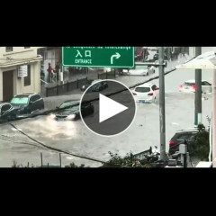 【動画】上海、水没