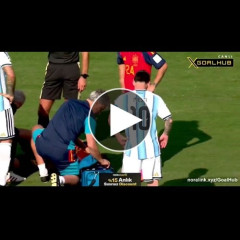 【動画】メッシ、ちょっと口を手で触りながら喋っただけの選手にレッドカードを要求