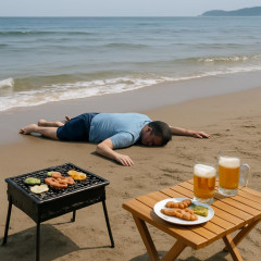 海水浴場で男性(40)が死亡…バーベキューで飲酒し海へ 山口・下関   #BBQ |  こういうＤＱＮは止めても無駄なんだよな
