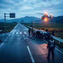 中国人ら乗車のレンタカーが反対車線にはみ出しか 乗用車と正面衝突、男女6人が負傷し1人がドクターヘリで病院搬送 北海道富良野市・国道38号線