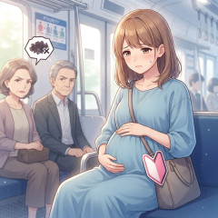 妊娠中に優先席で「若い人は平気で座る」聞こえてきた会話に胸が苦しく マタニティーマークを見たのに一言