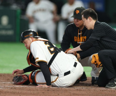 巨人に激震　橋上監督代行「明日からの出場は難しいのかも」負傷交代の岸田の現状明かす　四回にファウルが右膝直撃で途中交代