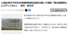 栃木の15歳の男子中学生を覚醒剤使用の疑いで逮捕｢俺は覚醒剤なんてやってない｣
