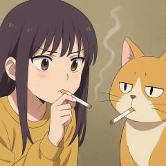 テレビアニメ『ヤニねこ』視聴で喫煙したくなるか!?問題 掲載誌『ヤングマガジン』が切り込む!!