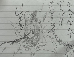 【画像】ワイが即興で作った漫画見てって