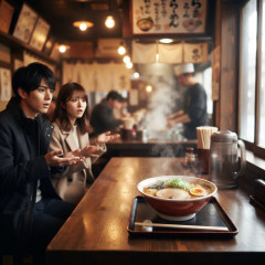 【悲報】ラーメン屋「入店後3分経っても注文しないバカな男女が来たから帰らせた」