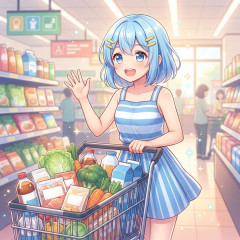 暑いから食料まとめ買い