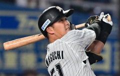 ロッテ山口航輝(25) 55試合 打率.289 14本 37打点 OPS.927