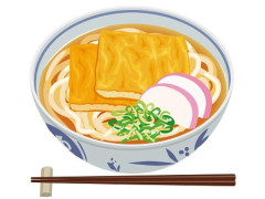今きつねうどんに乗せるきつね作ってる