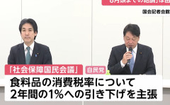 食料品の消費税率1%に引き下げ案、野党5党が反対