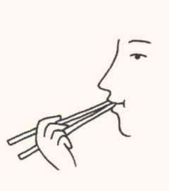舅が私の皿に自分の食べていた箸でおかずを取り、姑が「その箸じゃダメ」と注意したら、舅は「気を利かせてごめんね」と自分の箸を舐めた。