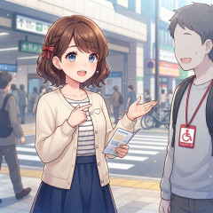 駅近くでインバウンド客がヘルプマークをつけていたので、助けが必要か聞いたら「いいえ、全く必要ない」との返事→なぜ？と聞かれたので説明したら、「知らなか...