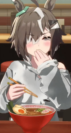 【ウマ娘】ルラちがラーメンを食べる仕草…何だか叡智だ。