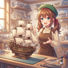 帆船模型作ってみたけど評価してくれ