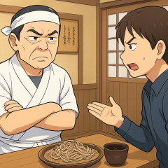 『オモウマい店』蕎麦店の“つゆつけ絶対禁止”ルールに「即帰る」一部視聴者が反発…店主に賛否   |  店主の目の前でゴミ箱に叩き込んで帰ってみたいね。