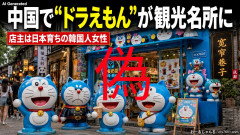 【速報】中国で「ドラえもん」がフリー素材状態、観光名所に！なお店主は日本語を話す日本で生まれ育った韓国人女性