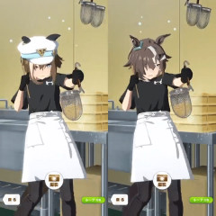 【ウマ娘】シュヴァちとルラちの湯切りモーションを比較した結果ｗｗｗ