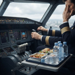 英国航空のロンドン行きの飛行機、パイロット全員が食中毒に インドのホテルでボトル入り飲料水を摂取