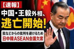 【速報】中国・王毅外相、逃亡開始 比などからの批判を避けるため日中韓ASEAN会議欠席ｗｗｗ