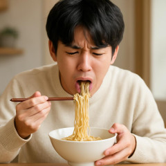 『ZIP！』の「麺をすすれない若者」特集に賛否「日本人退化しすぎ」「下品な食べ方よりマシ」SNSで大議論   |  伊勢うどんで育ったからすすれないわ