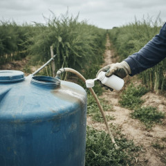 アスパラ畑にある貯水タンクに除草剤を入れ業務妨害 隣の畑でアスパラを栽培する44歳男逮捕