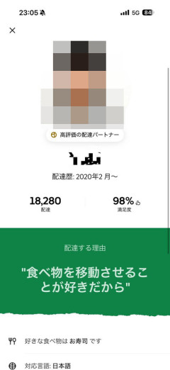 【朗報】ウーバーイーツが天職の男、発見される