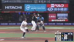 栗原陵矢が第30号3ランホームランで逆転！周東も驚き