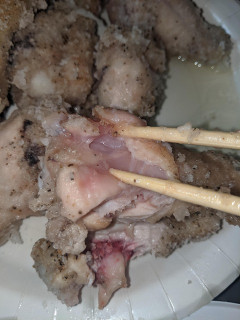 【画像あり】唐揚げ作ったけど生の部分食べちゃったかも・・・