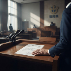 中尾副議長が議員辞職し会見「吉松県議を告訴」「蔵内議長は師匠」 福岡県議会“金銭授受疑惑”