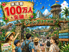 ジャングリア沖縄、1年間で100万人来場