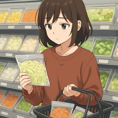 独身では野菜を丸々一個買うと腐らせちまう。カット野菜がいいよな？